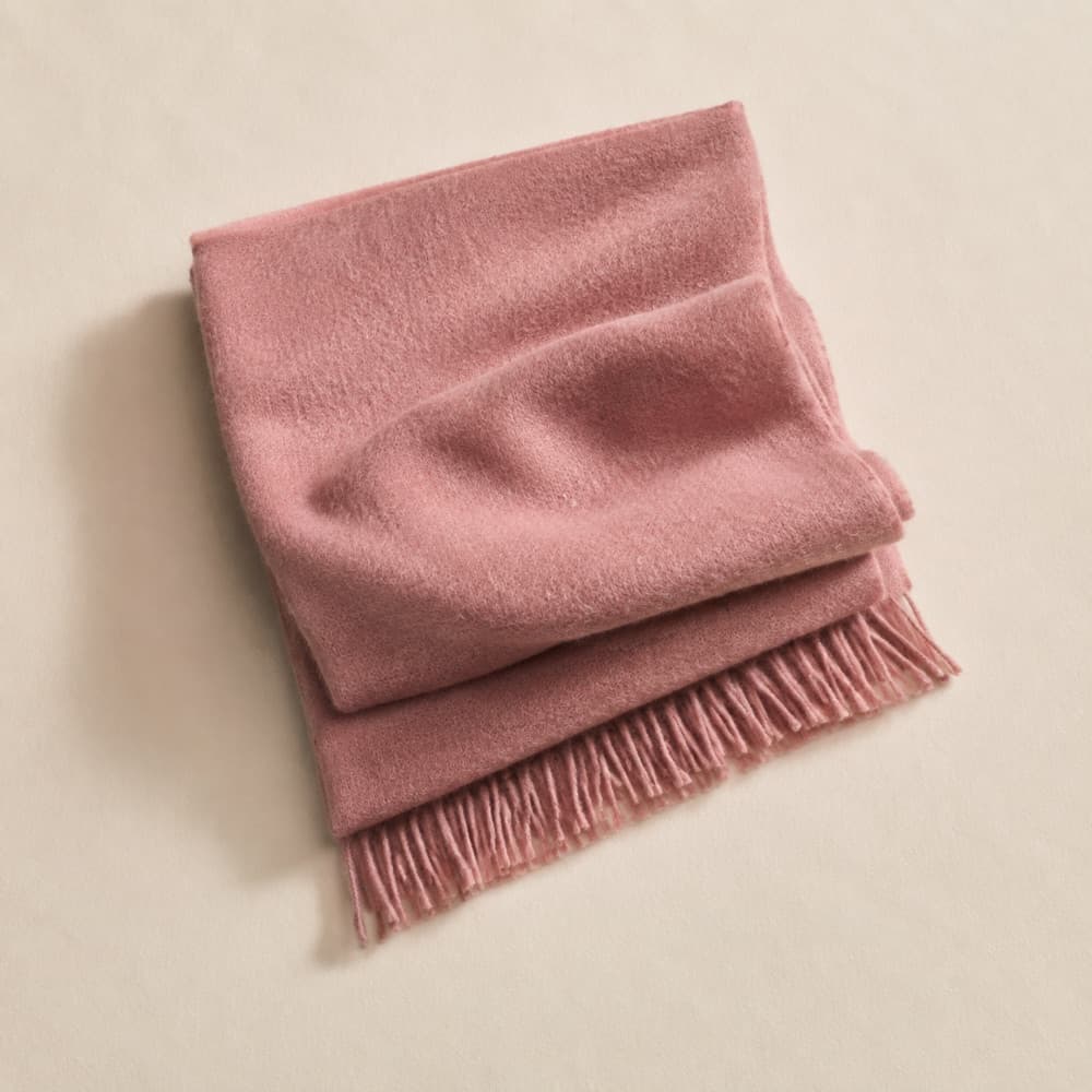 the rose scarf, photographed lying flat